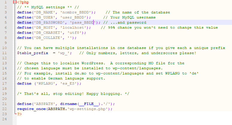 Cómo Instalar WordPress: Guía Paso a Paso 5 config wordpress