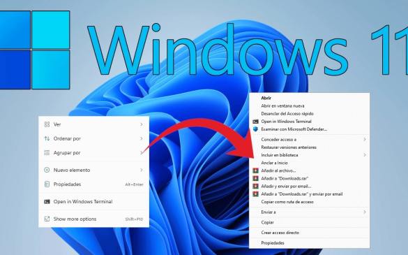 Cambiar menu contextual windows 11