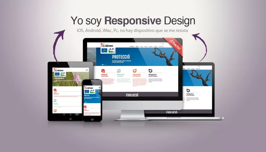 Diseño web responsivo: Imprescindible para negocios chilenos 2 Ilustración de diseño web responsivo en diferentes dispositivos
